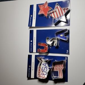 Bundle of 3 cookie cutters